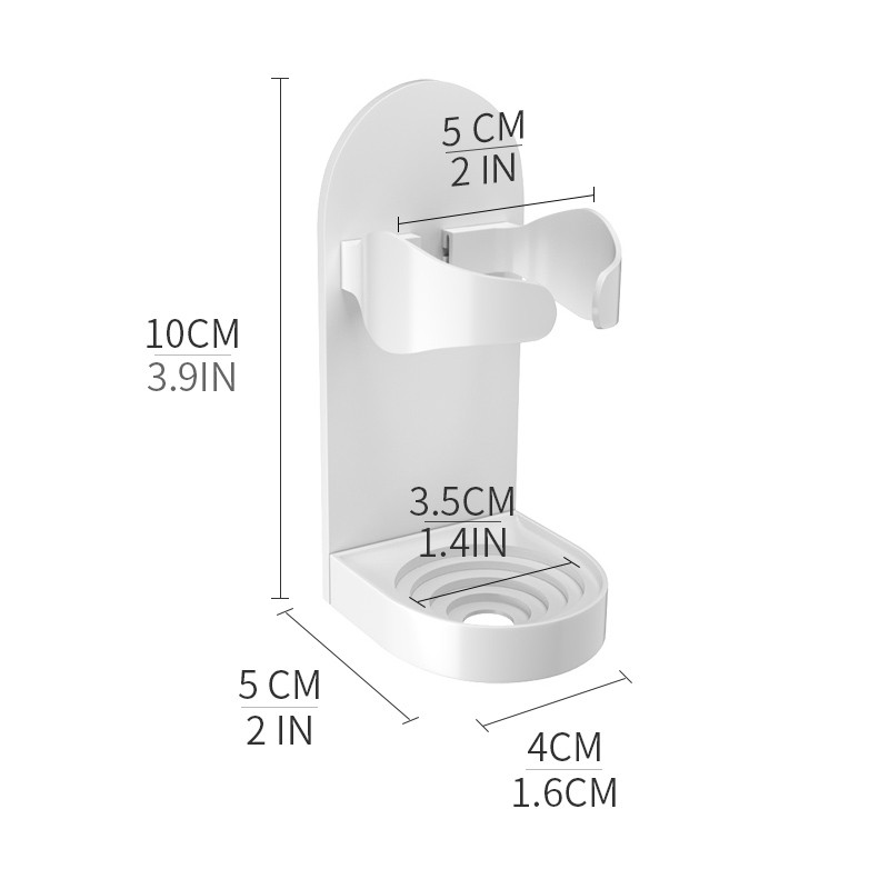 Електрическа самобръсначка Бръснач Стенен държач Без следа Стойка за четка за зъби Поставка Спестяващ място Държач за съхранение Аксесоари за баня