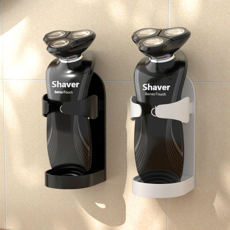 Електрическа самобръсначка Бръснач Стенен държач Без следа Стойка за четка за зъби Поставка Спестяващ място Държач за съхранение Аксесоари за баня