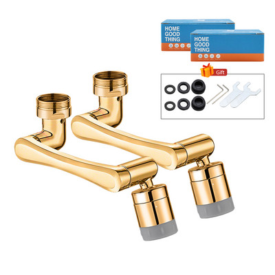 1/2 бр. Меден универсален удължител за аератор за кран Филтър против пръски Кран Адаптер за дюза за барботер Кухненска пръскачка за спестяване на вода