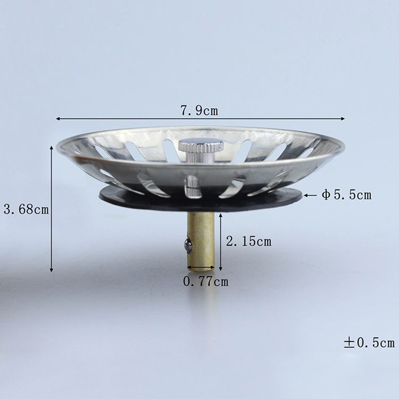 Запушалка за цедка за кухненска мивка Запушалка за отпадъци от неръждаема стомана Филтър за мивка Уловител за косми за баня Оттоци Цедки Кухненски аксесоари