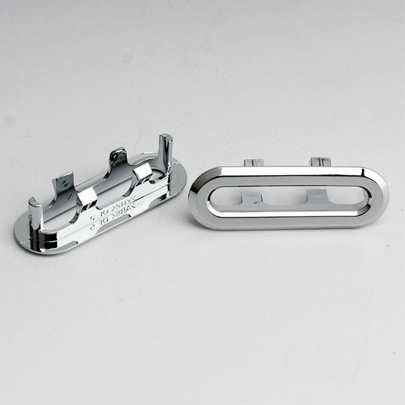 10 vnt. kriauklės apvalaus žiedo perpildymo atsarginis dangtis ​Tvarkingas chromo apdaila Vonios keramikos praustuvo perpildymo žiedas Vonios kambario keitimo priedai