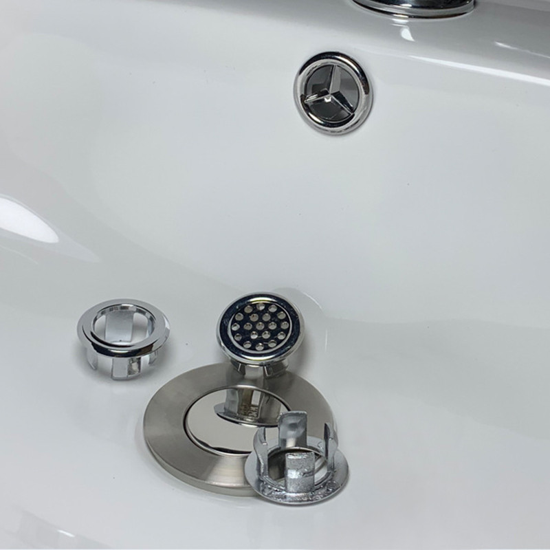10 vnt. kriauklės apvalaus žiedo perpildymo atsarginis dangtis ​Tvarkingas chromo apdaila Vonios keramikos praustuvo perpildymo žiedas Vonios kambario keitimo priedai