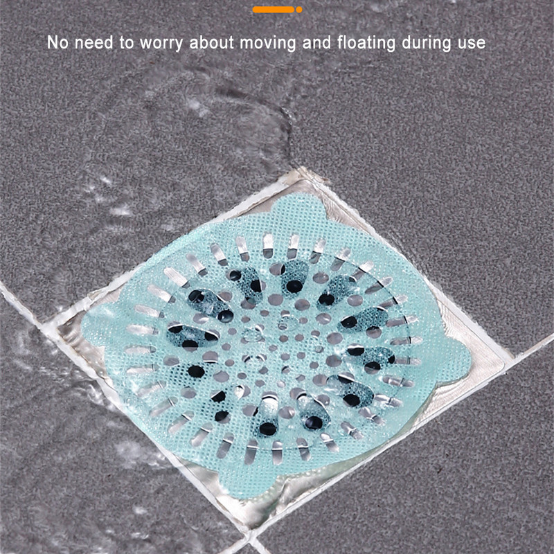 10 бр. Уловител за косми Антиблокиращ подов дренаж Стикер Запушалка Цедка за изтичане на канализация Баня Вана Тоалетна Аксесоари за душ