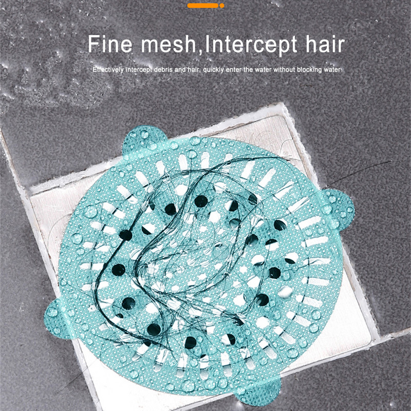 10 бр. Уловител за косми Антиблокиращ подов дренаж Стикер Запушалка Цедка за изтичане на канализация Баня Вана Тоалетна Аксесоари за душ