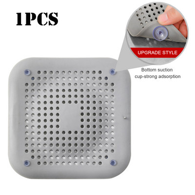 Капаци за оттичане на душ Силиконова тръба за оттичане на косата Уловител запушалка със смукател за баня Кухненски филтър Сифон Протектори за оттичане на дома
