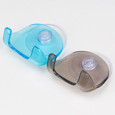 1/2 бр. Вендуза за стена на тоалетна Кука за бръснач Пластмасов държач за самобръсначка Самобръсначка Самобръсначка за баня Висяща поставка Прозрачен рафт за съхранение