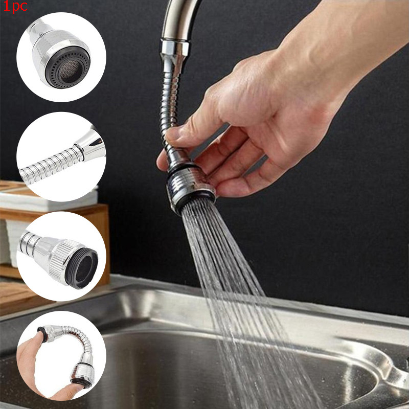 Въртящ се на 360 градуса барботен филтър Кухненска мивка Кран Пръскачка Водоспестяващ аератор Безплатна за огъване Дюза Гъвкави кранове Аератори