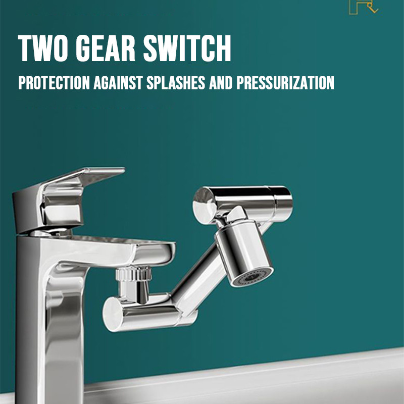 Нов универсален въртящ се на 1440° прибиращ се кран Филтър за пръскане Кухненски удължител за мивка Кранове Барботираща дюза Роботизирана ръка