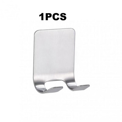 1/5 БР. Държач за бръснач от неръждаема стомана Мъжки самобръсначки Рафт Кука за съхранение Кука за бръснене Поставка за съхранение на самобръсначки Организатор за баня Закачалка