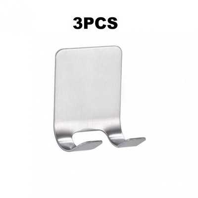 1/5 БР. Държач за бръснач от неръждаема стомана Мъжки самобръсначки Рафт Кука за съхранение Кука за бръснене Поставка за съхранение на самобръсначки Организатор за баня Закачалка