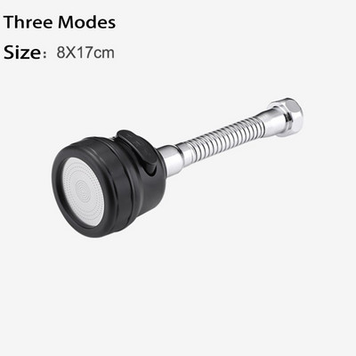 Удължител за кухненски кран с високо налягане Въртящ се кран Аератор Водоспестяващ кран Адаптер за дюза Аксесоари за мивка в банята