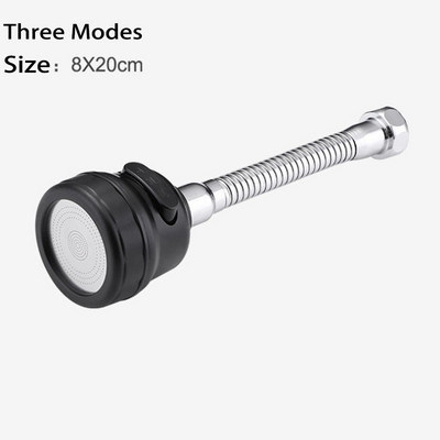 Удължител за кухненски кран с високо налягане Въртящ се кран Аератор Водоспестяващ кран Адаптер за дюза Аксесоари за мивка в банята