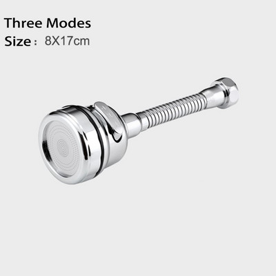 Удължител за кухненски кран с високо налягане Въртящ се кран Аератор Водоспестяващ кран Адаптер за дюза Аксесоари за мивка в банята