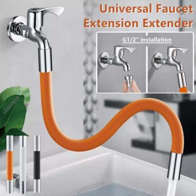 Universal Faucet Extension Extender 360° Free Περιστρεφόμενος εύκαμπτος εύκαμπτος σωλήνας επέκτασης σωλήνας νερού για νιπτήρα νιπτήρα κουζίνας