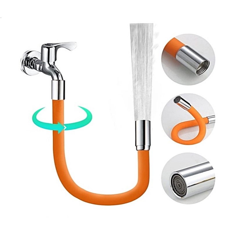 Universalus maišytuvo ilgintuvas 360° laisvai besisukantis lanksti žarna vandens čiaupo prailginimo žarna virtuvės kriauklės praustuvui