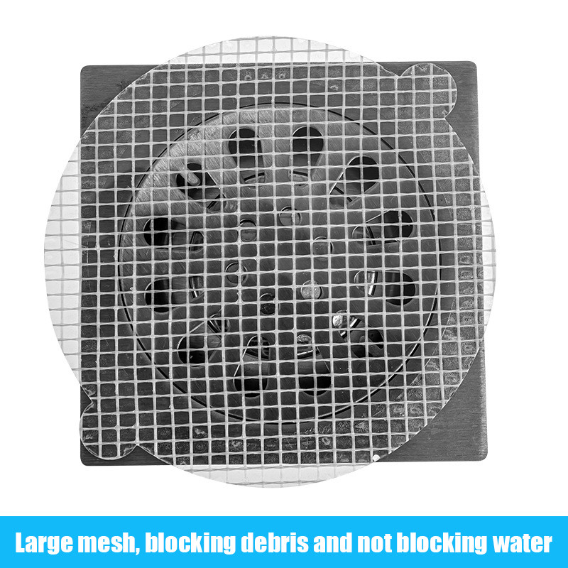 1 Опаковка за еднократна употреба Стикер за улавяне на косми за душ Стикер за оттичане на душ Колектор за косми Удобен мрежест филтър Цедка за мивка