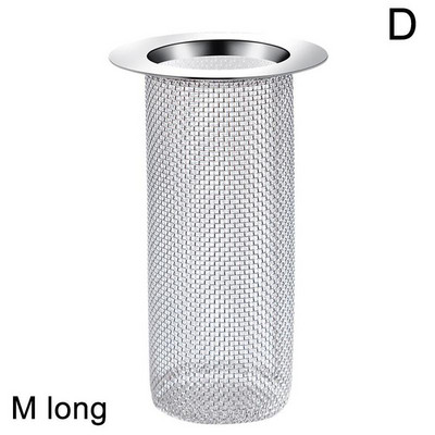 Филтър за оттичане на пода Многофункционален стоманен мрежест филтър за кошница Сифон за коса Баня Кухненска мивка Анти-запушване Цедка за шлака