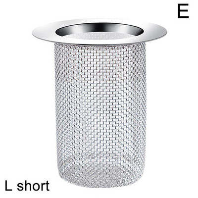 Филтър за оттичане на пода Многофункционален стоманен мрежест филтър за кошница Сифон за коса Баня Кухненска мивка Анти-запушване Цедка за шлака