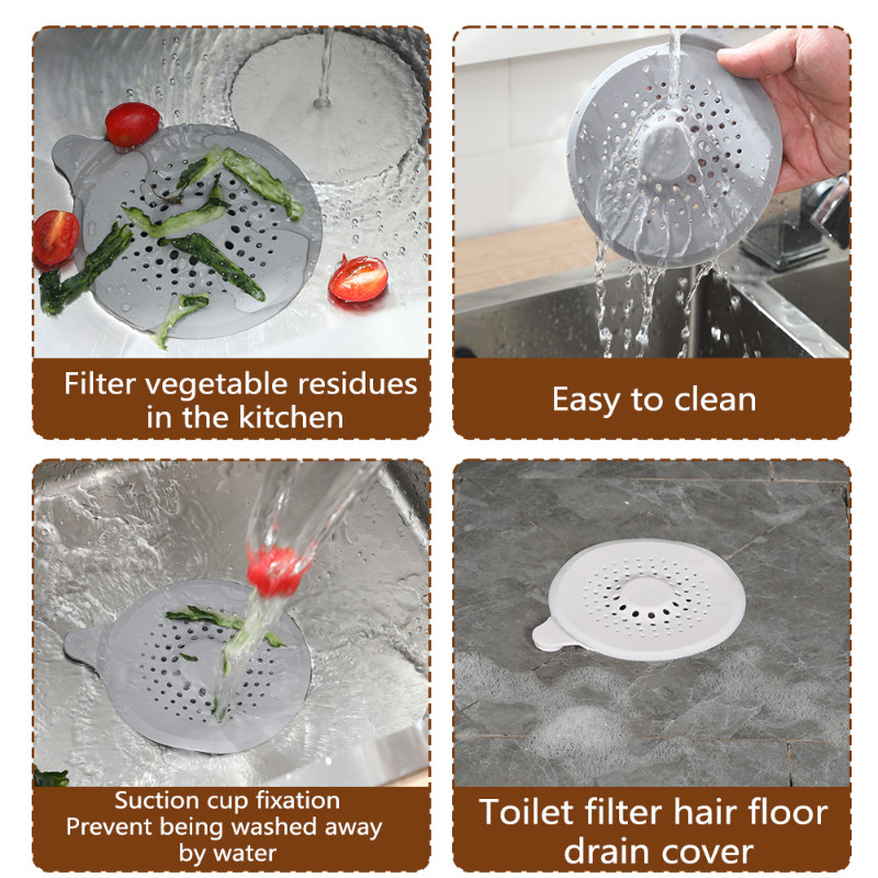 Душ за баня Филтър за коса Кухненска тапа за мивка Филтър за мивка Аксесоари за баня Тапа за подов дренаж Силиконови аксесоари за баня