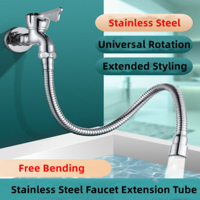 Universal Faucet Extender 360 μοιρών Περιστρεφόμενο ακροφύσιο κεφαλής κατά του πιτσιλίσματος Aerator Εύκαμπτος σωλήνας επέκτασης νεροχύτη Αξεσουάρ κουζίνας