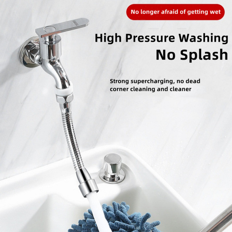 Универсален удължител за кран, въртяща се на 360 градуса глава против пръски, дюза, аератор, огъващ се удължител за мивка, маркуч, кухненски аксесоари