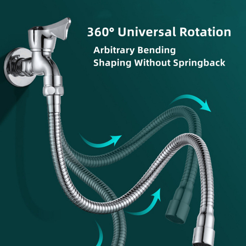 Универсален удължител за кран, въртяща се на 360 градуса глава против пръски, дюза, аератор, огъващ се удължител за мивка, маркуч, кухненски аксесоари