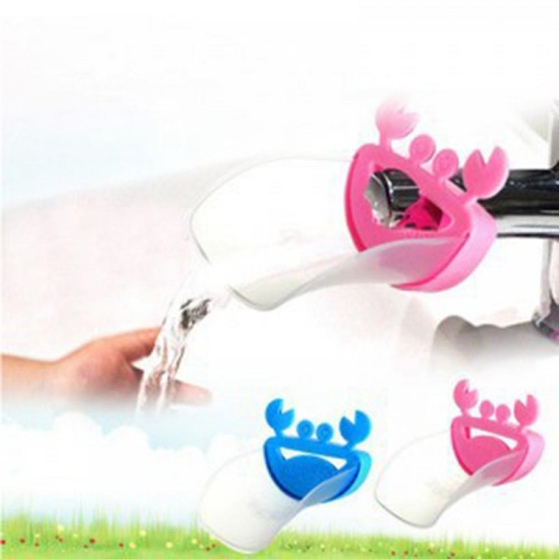 Детска баня Жаба Рак Удължител за кран Водоспестяващ анимационен филм Деца Бебешки кран за миене на ръце Аксесоари за баня