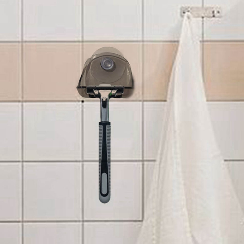 Поставка за бръснач Вендуза Поставка за бръснач Стенна кука Закачалки Смукател за кърпи Аксесоари за баня Самобръсначка Поставка за съхранение