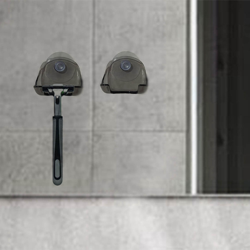 Поставка за бръснач Вендуза Поставка за бръснач Стенна кука Закачалки Смукател за кърпи Аксесоари за баня Самобръсначка Поставка за съхранение