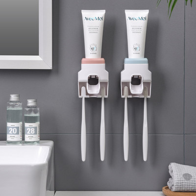 Creative Wall Mount Automatic Toothpaste Dispenser Αξεσουάρ μπάνιου Αδιάβροχη Lazy Toothpaste Squeezer Squeezer Οδοντόβουρτσα