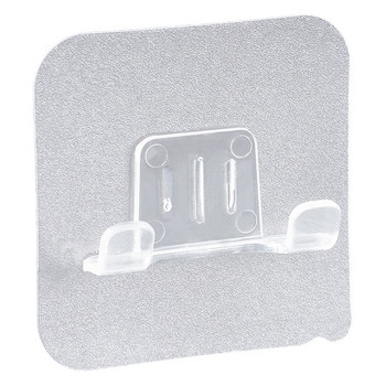 Прозрачен PVC материал Водоустойчив държач за бръснач Стенен удар Безплатна мъжка самобръсначка Кука за съхранение Кухненски органайзер за баня Аксесоари