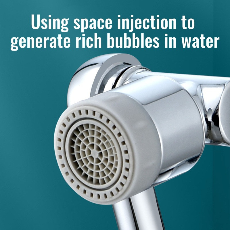 Univerzalna glava za raspršivanje slavine 1080° rotirajuća višenamjenska produžna slavina Prozračivač za slavinu Robotska ruka Kuhinjski sudoper Slavina za vodu