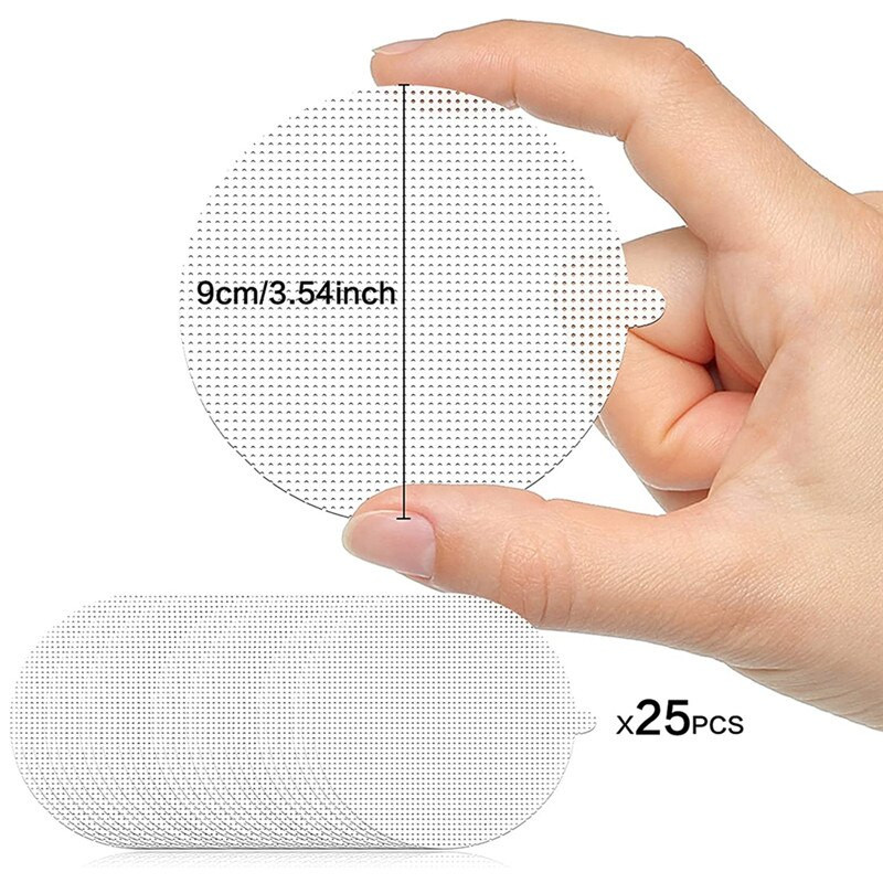 50/20/10KOM Mrežica za hvatanje dlačica za odvod za jednokratnu upotrebu PVC naljepnica za kupaonski kuhinjski filtar Spriječava začepljenja Pribor za čišćenje doma