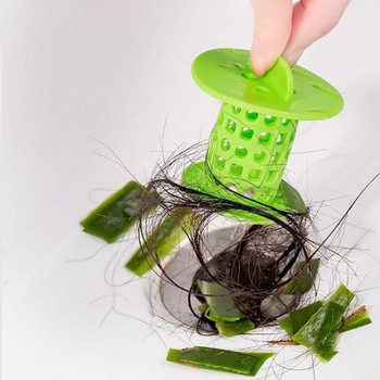 Цилиндрична гъба за оттичане на банята Противозапушваща тапа за улавяне на косми Цедка за мивка Филтър Канализационна драга Аксесоари за баня