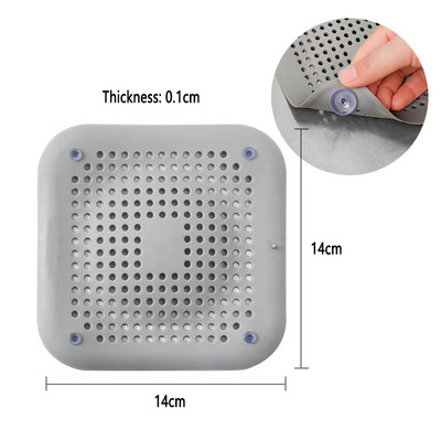 Umivaonik Cjedilo protiv blokiranja Filter za kosu Kada Tuš Podni odvod Silikonski čep Kuhinjski dezodorans Podloga Kupaonski pribor