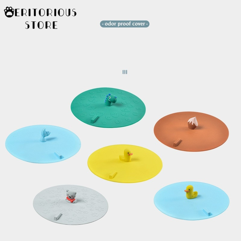 1PC Silikonski poklopac za brtvljenje za uklanjanje mirisa iz kanalizacije Poklopac za brtvljenje odvoda protiv mirisa Okrugli podni poklopci za odvode za kuhinju i kupaonicu