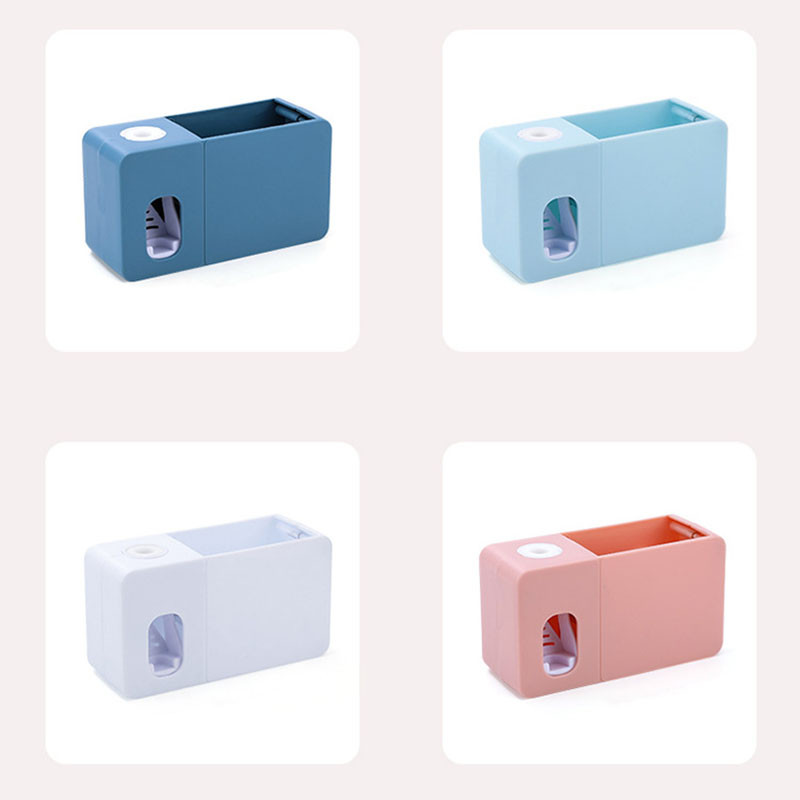 2 u 1 dozator paste za zube s držačem četkice za zube Zidni nosač Automatski stiskač paste za zube Organizator za kupanje Kupaonski pribor