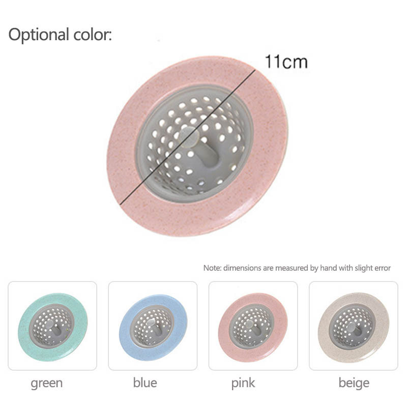 Cjedilo za sudoper Silikonski kuhinjski dodaci 1 kom Kupaonski odvod tuša Pšenična slama Kanalizacija Filter za kosu Sudoper Cjedilo