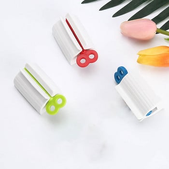 Οδοντόκρεμα Dispenser Tube Squeezer Tooth Paste Squeezer Facial Cleanser ABS Rolling Οδοντόκρεμα Στήριγμα καθίσματος Αξεσουάρ μπάνιου