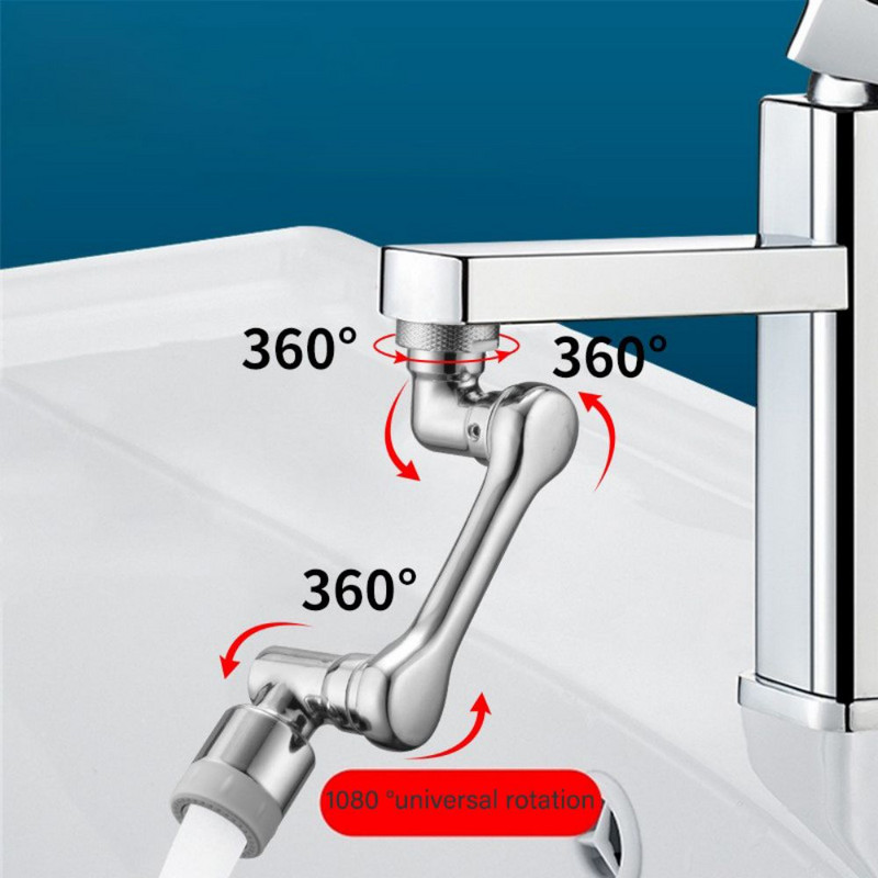 Univerzalna slavina za rotaciju od 1080° Perlator Filter za prskanje Slavina za uštedu vode Kupaonski produžni filtar Pjenilica Perlatori Vodena mlaznica