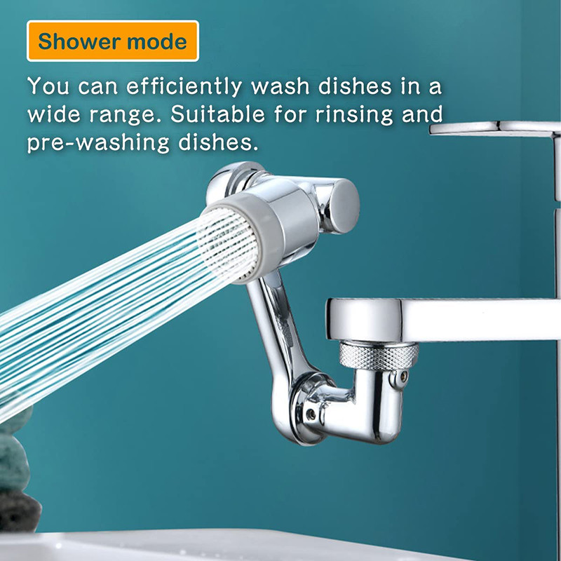 Podesivi 1080 rotirajući nastavak za slavinu, raspršivač vode, produljiva slavina za uštedu vode za pranje u kuhinji, kupaonici pod tušem