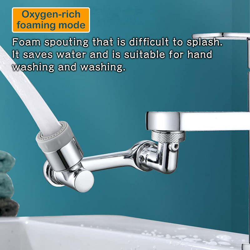 Podesivi 1080 rotirajući nastavak za slavinu, raspršivač vode, produljiva slavina za uštedu vode za pranje u kuhinji, kupaonici pod tušem