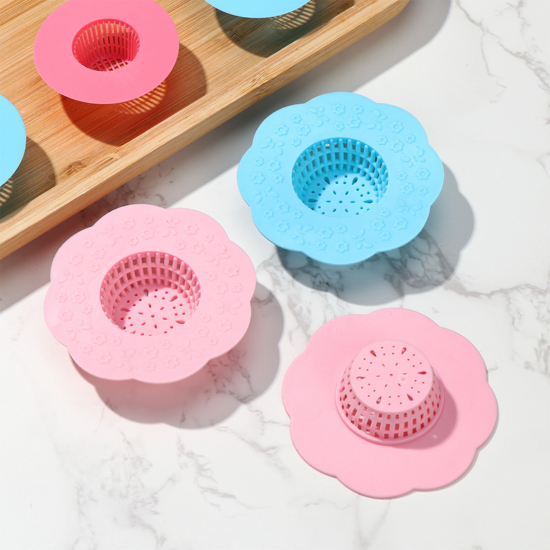 2/6kom Filter za kosu Anti-blokiranje Umivaonik Filter Kuhinjski sudoper Kanalizacijska mreža Cjedilo Kupaonski hvatač za kosu Okrugli odvod u podu