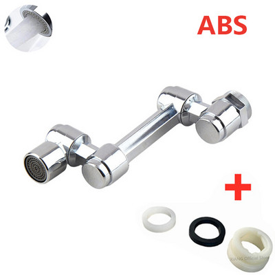 Univerzalna slavina s produžetkom rotacije 1080° Perlator ABS plastika Filter za prskanje Kuhinjske slavine za umivaonik Mlaznica za mjehuriće Robotska ruka