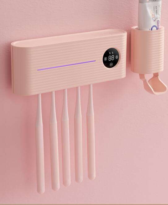UVC ultraljubičasta sterilizacija Suši se na zraku Držač četkica za zube Stalak za doziranje paste za zube Zidni kupaonski pribor