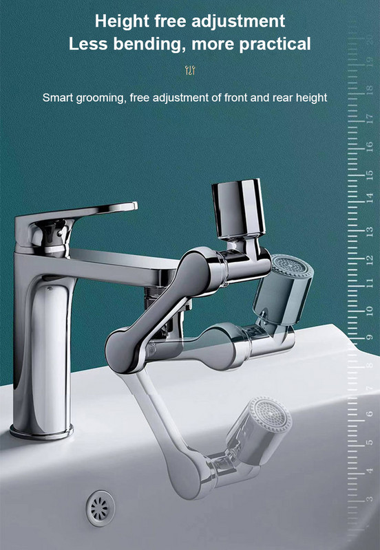 Univerzalna rotacija od 1080°, nastavak za slavinu, glava za prskanje Filter protiv prskanja, plastična kuhinjska slavina, raspršivač za uštedu vode