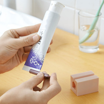 Οδοντόκρεμα Tube Squeezer Home Plastic Toothpaste Dispenser Space Saving Easy Rolling Holder Προϊόντα αποθήκευσης μπάνιου σπιτιού