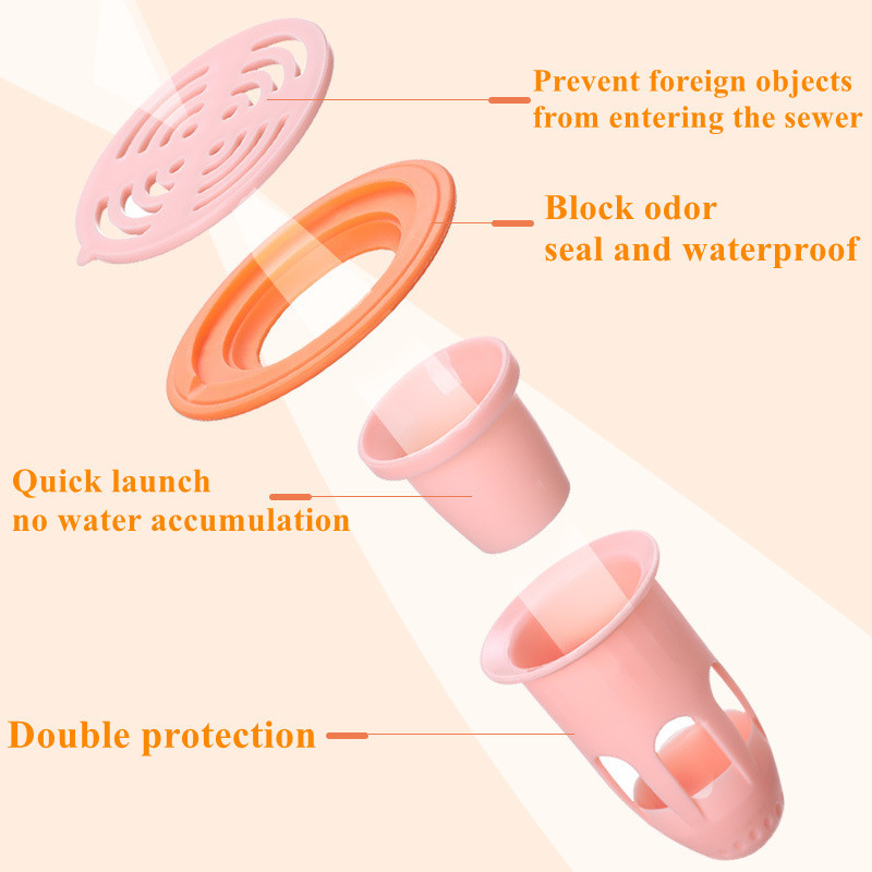 Nadogradite dezodorans Jezgra podnog odvoda Kuhinja WC Kanalizacija Tuš Odvod Silikonski čep Filter za kosu protiv insekata i žohara