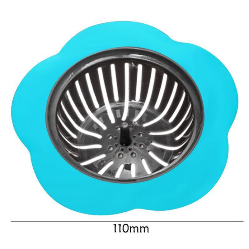 1PC Silikonsko cjedilo za sudoper Tuš u obliku cvijeta Odvodi za sudoper Poklopac Cjedilo za kanalizaciju Filter za kosu Kuhinjski pribor