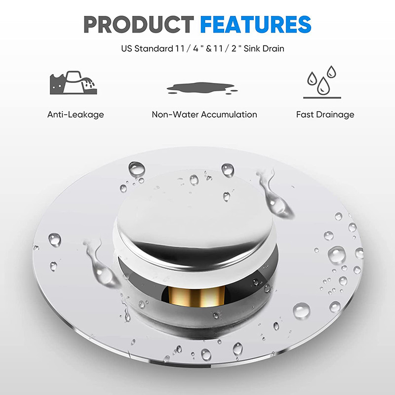 Univerzalni umivaonik Glava vode koja curi Čep Cjedilo za sudoper Čep Kupaonski odvod tuša Hvatač dlačica Ea-zy čep za sudoper